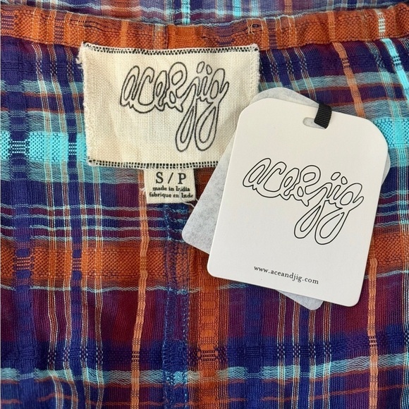 Ace & Jig Multicolor Plaid Jumpsuit - Picture 5 of 6